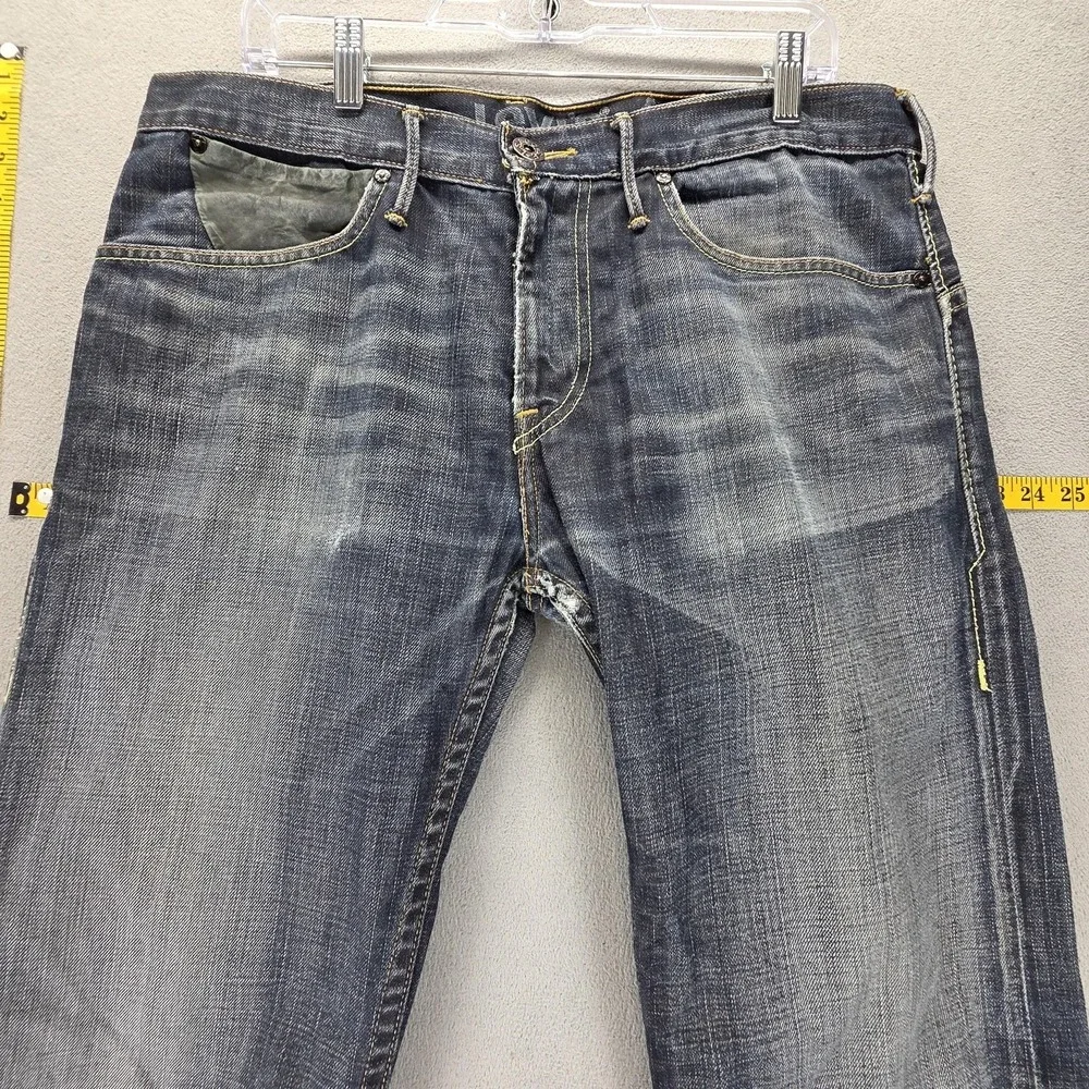 Vintage Levis Engineered Jeans Mens 34x34 Blue Star Buckle Back Honeycomb